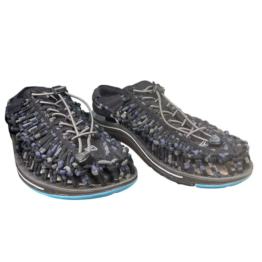Keen Men's Uneek Cord Grey Blue Hiking Water Sandals Size 13